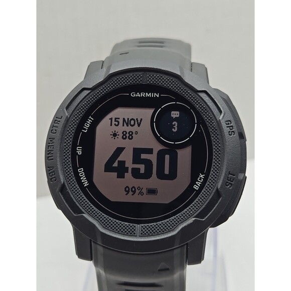 Garmin Instinct 2 Rugged GPS Outdoor Smartwatch Graphite 48mm Tested Works - Picture 4 of 11